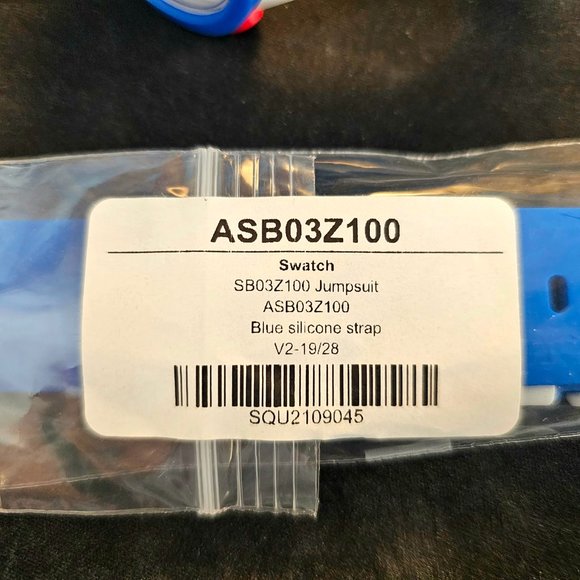 NASA "Jumpsuit" Swatch BIG BOLD + EXTRA OEM Jumpsuit strap(!) EUC - Picture 12 of 16